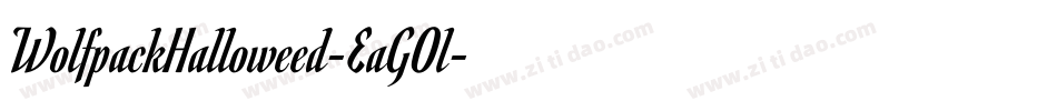 WolfpackHalloweed-EaGOl字体转换