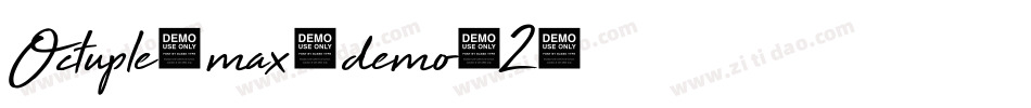 Octuple-max-demo-2字体转换