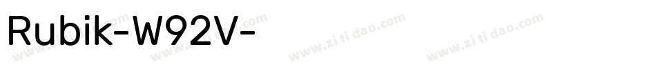 Rubik-W92V字体转换