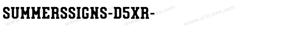 SummersSigns-d5xR字体转换