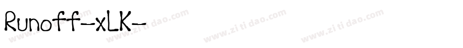 Runoff-xLK字体转换