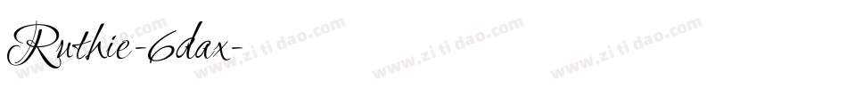 Ruthie-6dax字体转换