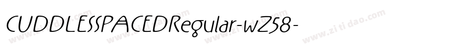 CUDDLESSPACEDRegular-wZ58字体转换