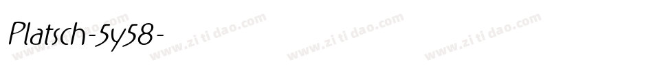 Platsch-5y58字体转换