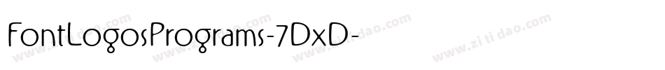 FontLogosPrograms-7DxD字体转换