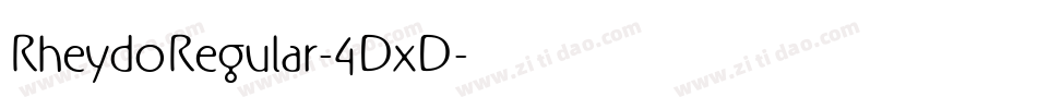 RheydoRegular-4DxD字体转换