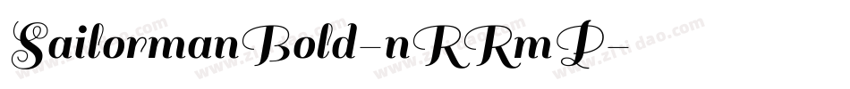 SailormanBold-nRRmP字体转换