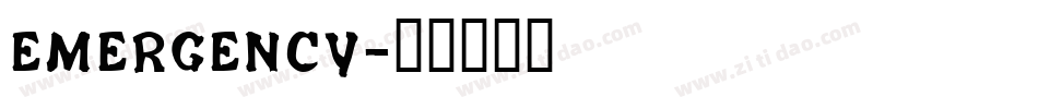 Emergency字体转换
