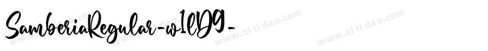 SamberiaRegular-w1lD9字体转换
