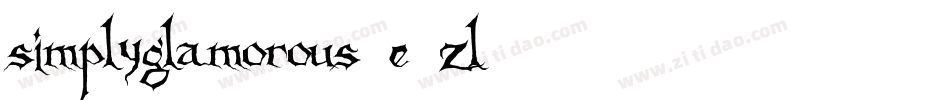 Simplyglamorous-e4zl字体转换