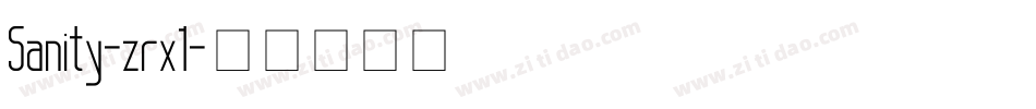 Sanity-zrx1字体转换