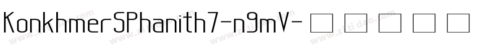 KonkhmerSPhanith7-n9mV字体转换