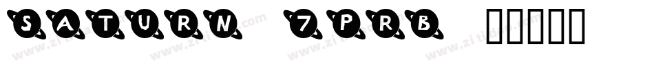 Saturn-7PrB字体转换