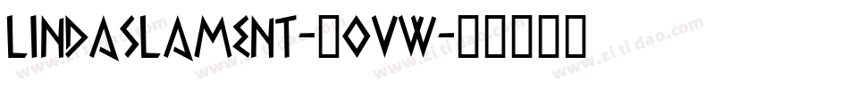 LindasLament-2Ovw字体转换