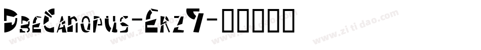 DbeCanopus-Erz9字体转换