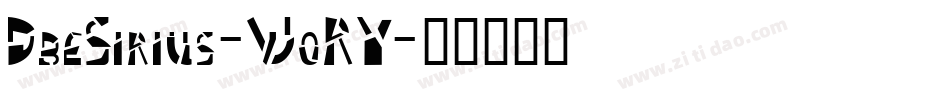 DbeSirius-WoRY字体转换