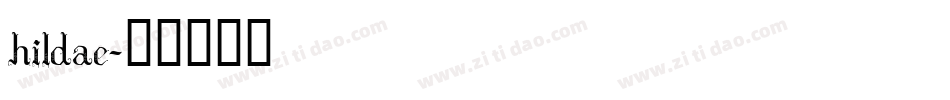 hildae字体转换