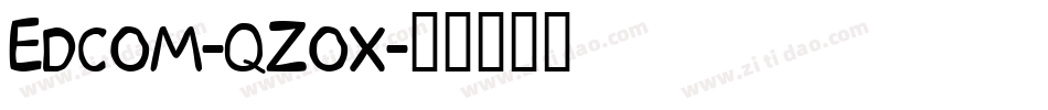 Edcom-qZox字体转换
