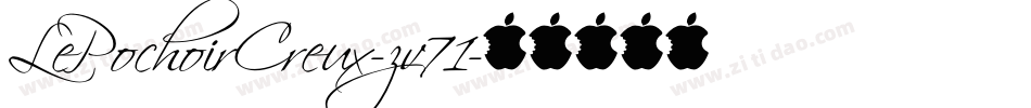LePochoirCreux-zv71字体转换