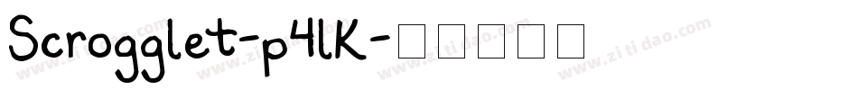 Scrogglet-p4lK字体转换