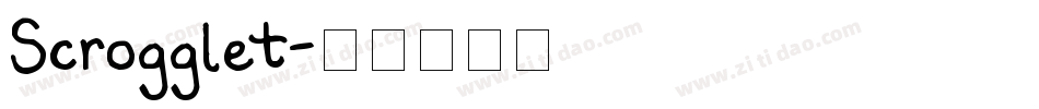 Scrogglet字体转换