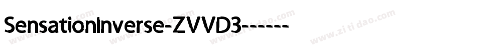 SensationInverse-ZVVD3字体转换 SensationInverse-ZVVD3字体转换