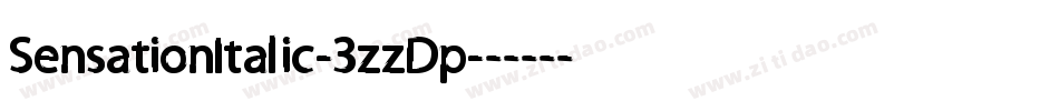 SensationItalic-3zzDp字体转换
