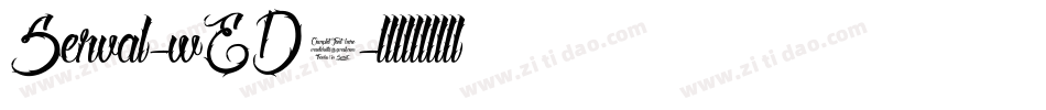 Serval-wED2字体转换
