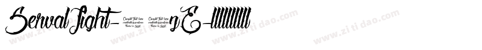 ServalLight-70zE字体转换