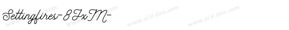 Settingfires-8JxM字体转换