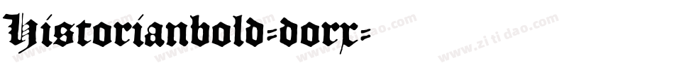 Historianbold-dorx字体转换