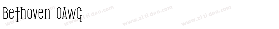 Bethoven-0AwG字体转换