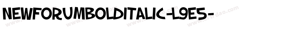 NewforumBoldItalic-l9e5字体转换 NewforumBoldItalic-l9e5字体转换