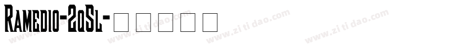 Ramedio-2q5l字体转换