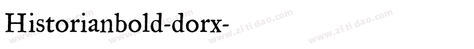 Historianbold-dorx字体转换