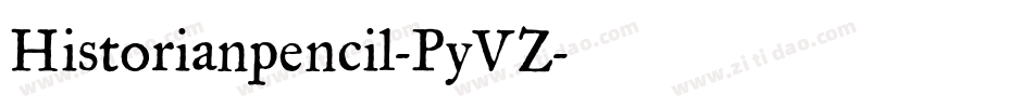 Historianpencil-PyVZ字体转换