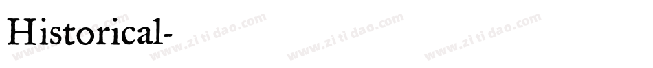 Historical字体转换