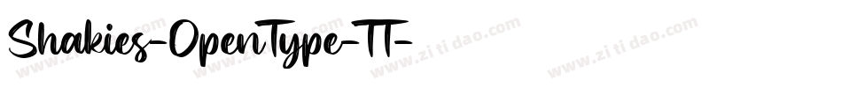 Shakies-OpenType-TT字体转换