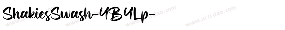 ShakiesSwash-4B4Lp字体转换