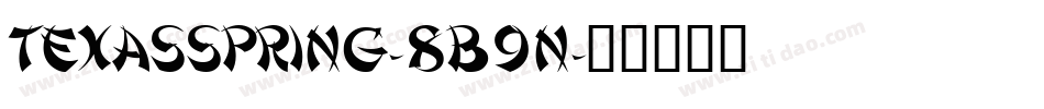 Texasspring-8B9n字体转换