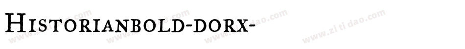 Historianbold-dorx字体转换