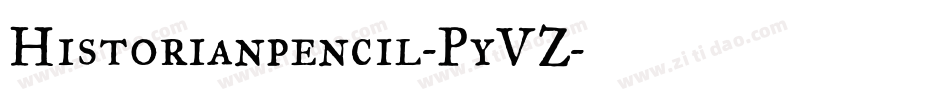 Historianpencil-PyVZ字体转换