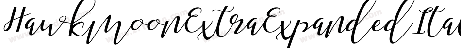 HawkmoonExtraExpandedItalic-yRld字体转换