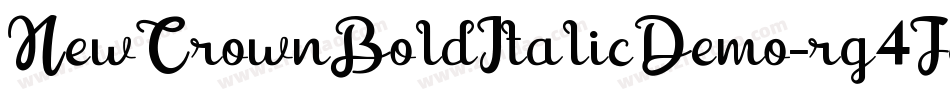 NewCrownBoldItalicDemo-rg4J8字体转换