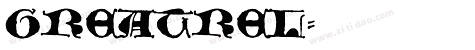 GREATREL字体转换