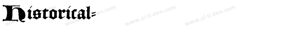 Historical字体转换