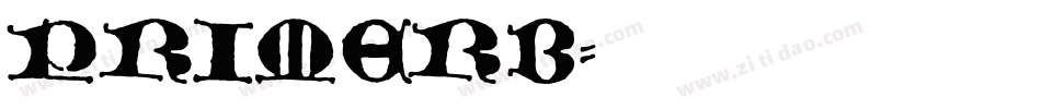 PRIMERB字体转换