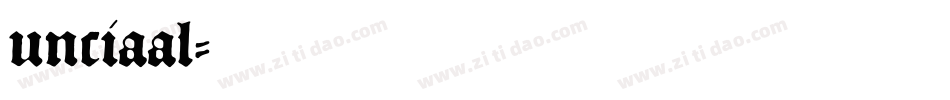unciaal字体转换
