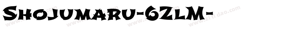 Shojumaru-6ZlM字体转换