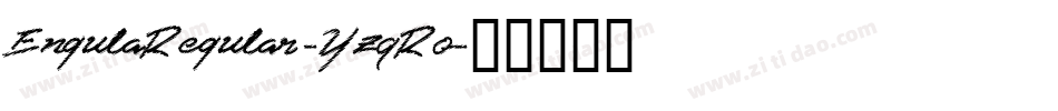 EngulaRegular-YzqRo字体转换